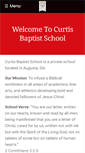 Mobile Screenshot of curtisbaptistchristianschool.org